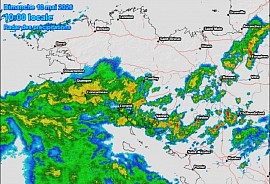 carte radar pluie 10-05-2026 10h